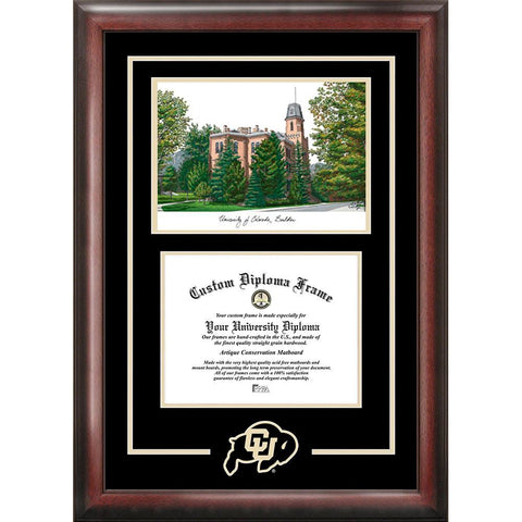 University Of Colorado, Boulder "spirit" Graduate Frame With Campus Image