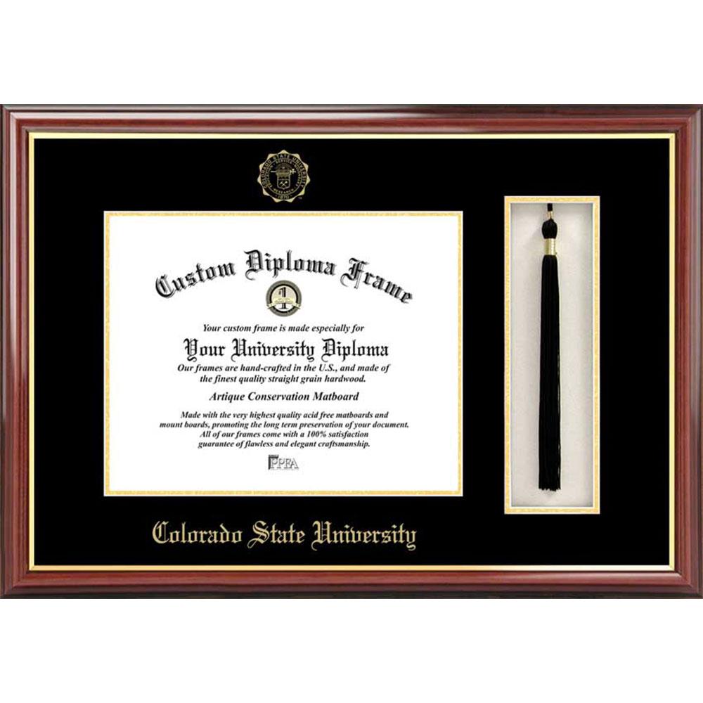 Colorado State University Tassel Box And Diploma Frame