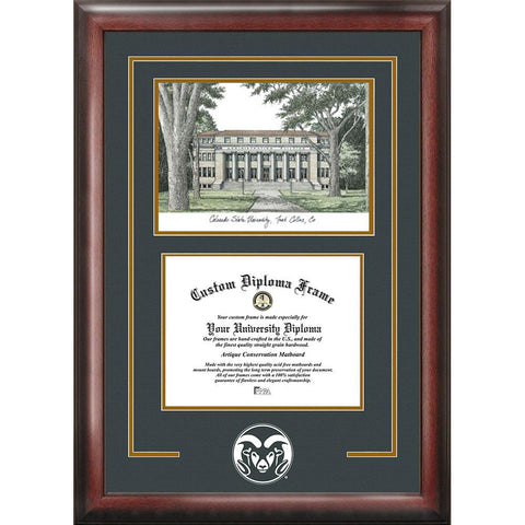 Colorado State University "spirit" Graduate Frame With Campus Image