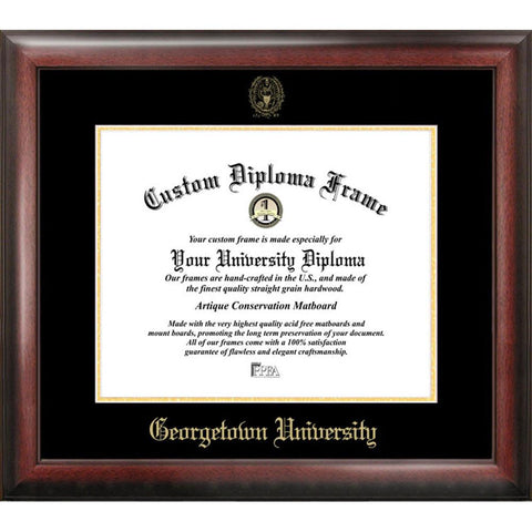 Georgetown University Gold Embossed Diploma Frame