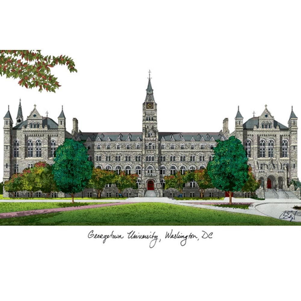 Georgetown University Lithograph Print