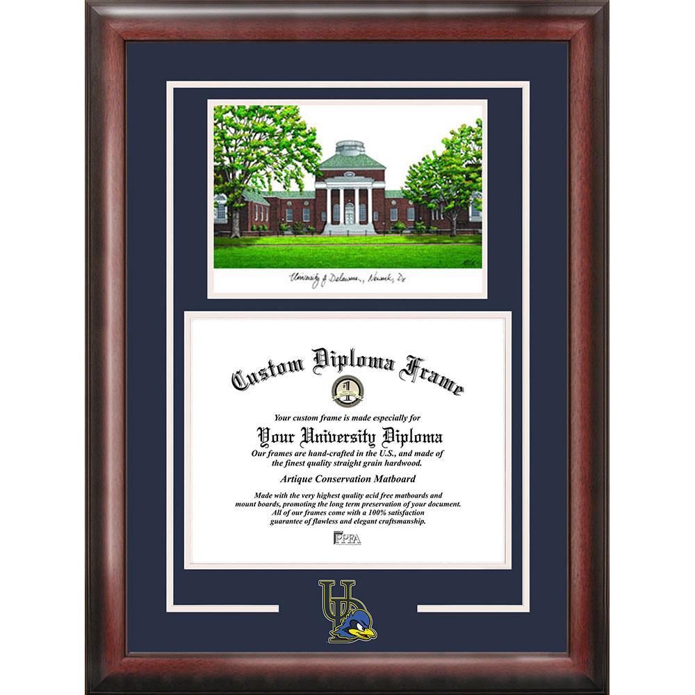 University Of Delaware "spirit" Graduate Frame With Campus Image