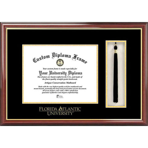 Florida Atlantic University Tassel Box And Diploma Frame