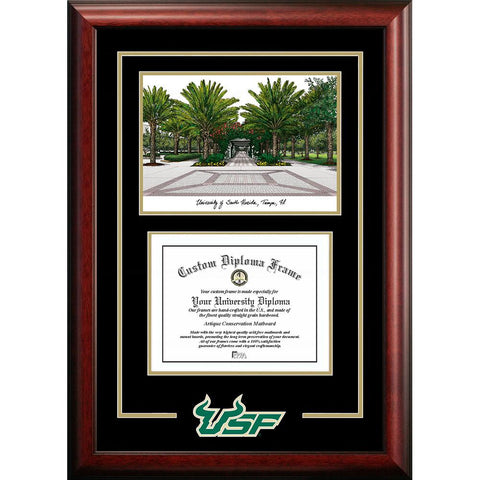 University Of South Florida "spirit" Graduate Frame With Campus Image