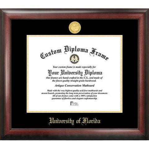 University Of Florida, The Swamp Gold Embossed Diploma Frame