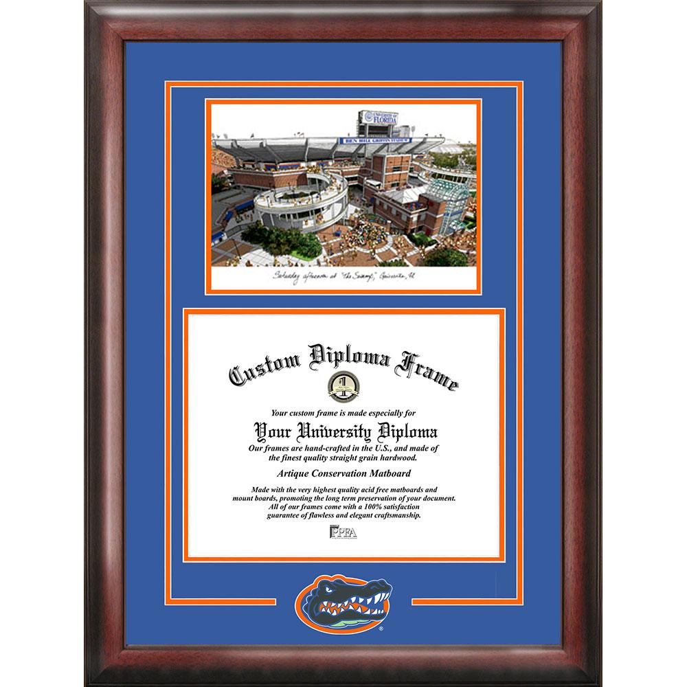 University Of Florida "spirit" Graduate Frame With Campus Image