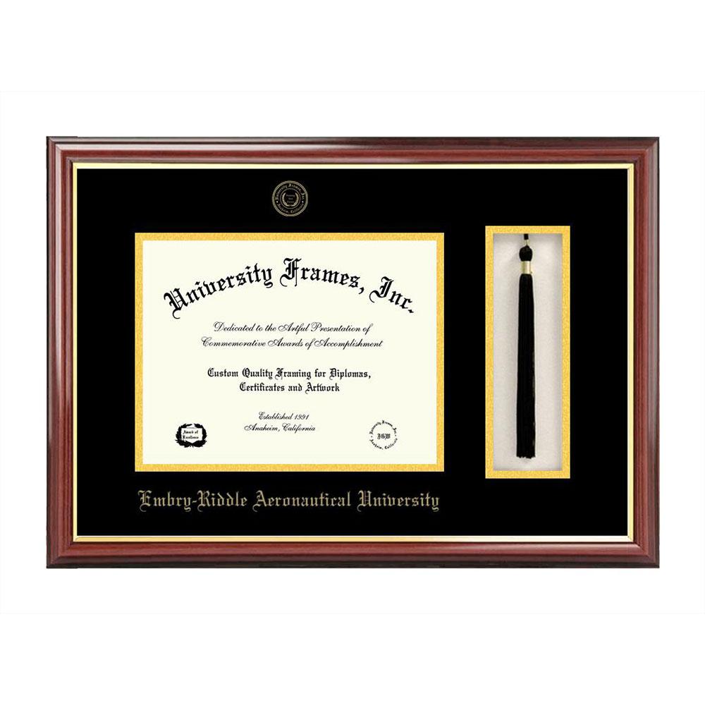 Embry-riddle University Tassel Box And Diploma Frame