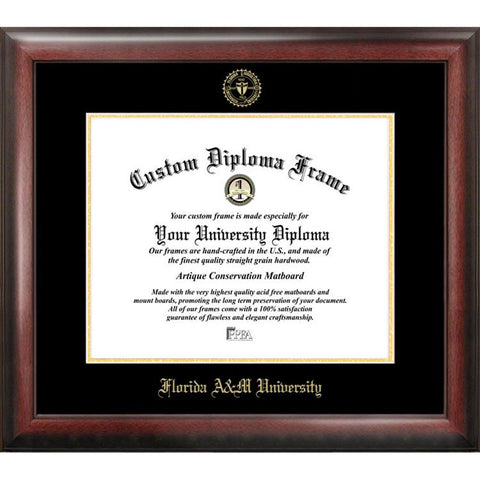 Florida A&m University Gold Embossed Diploma Frame