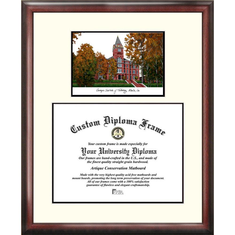 Georgia Institute Of Technology "scholar" Diploma Frame