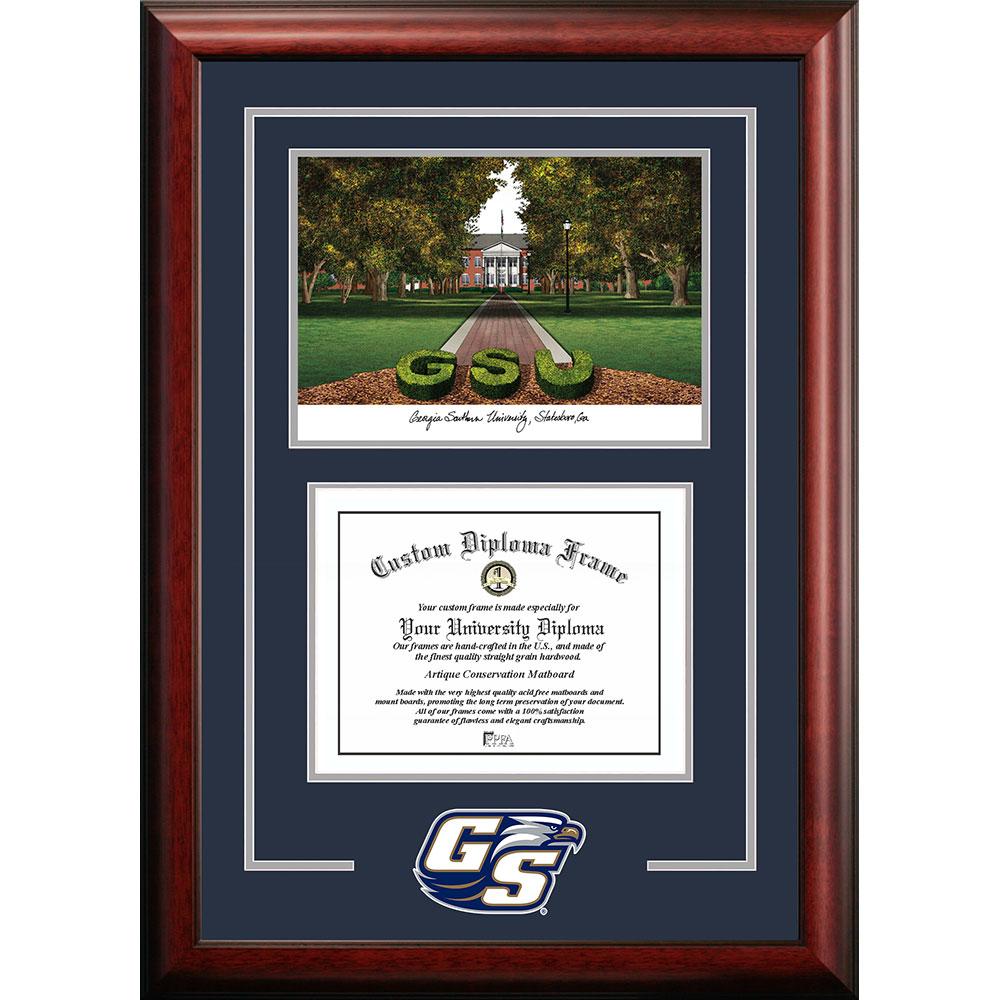 Georgia Southern "spirit" Graduate Frame With Campus Image