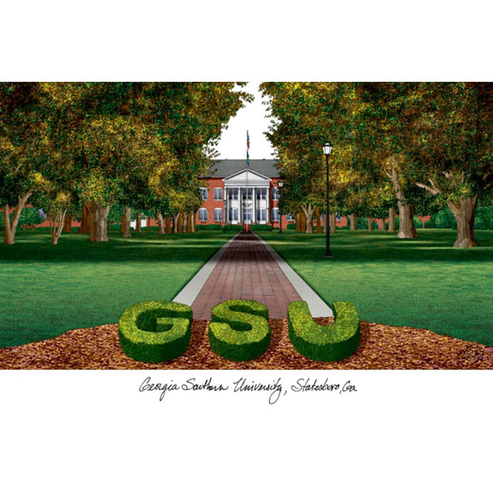 Georgia Southern University Lithograph Print