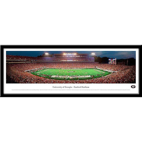 Georgia Bulldogs Sanford Framed Panoramic Stadium Print