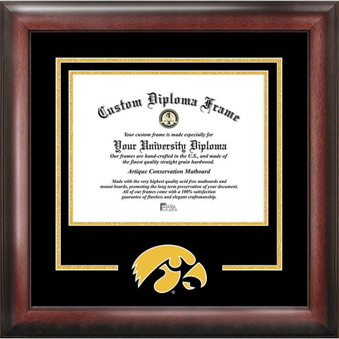 University Of Iowa "spirit" Diploma Frame