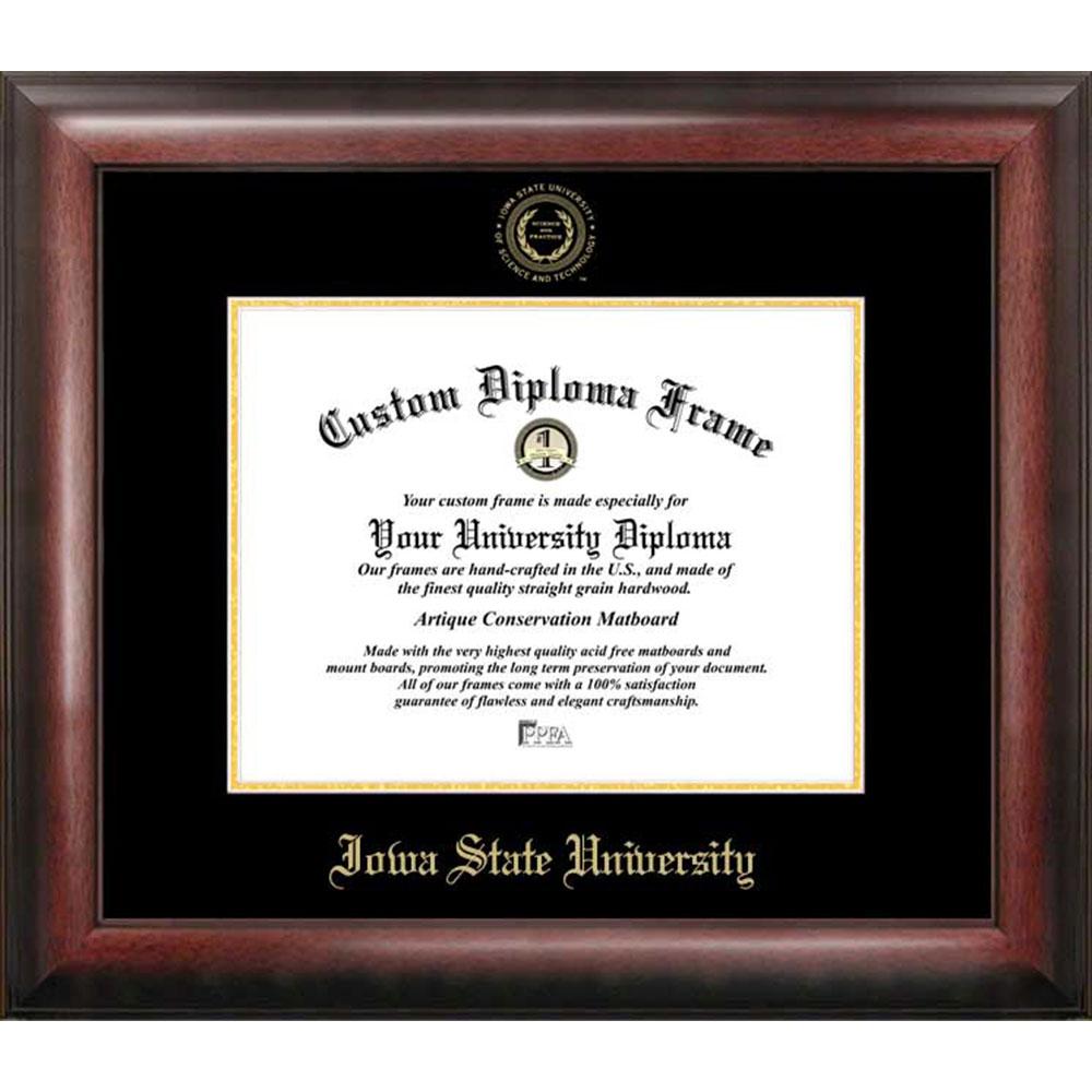 Iowa State University Gold Embossed Diploma Frame