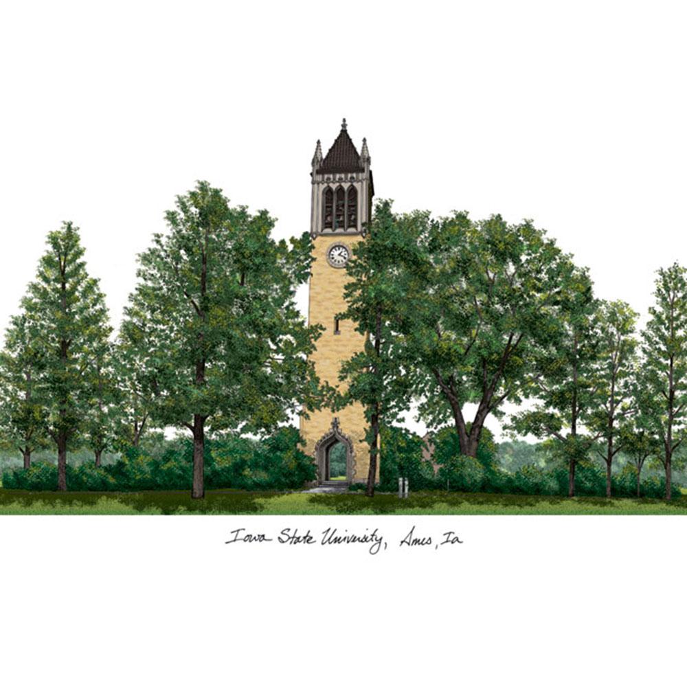 Iowa State University Lithograph Print