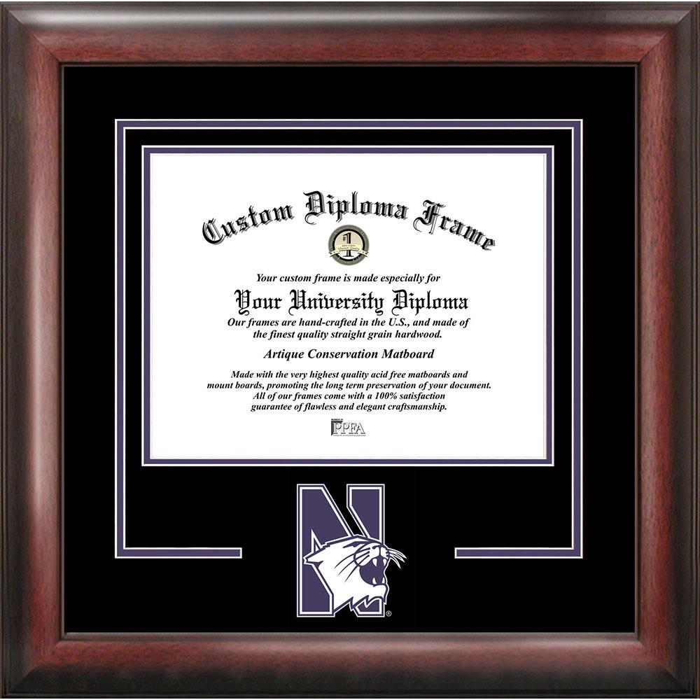 Northwestern University "spirit" Diploma Frame