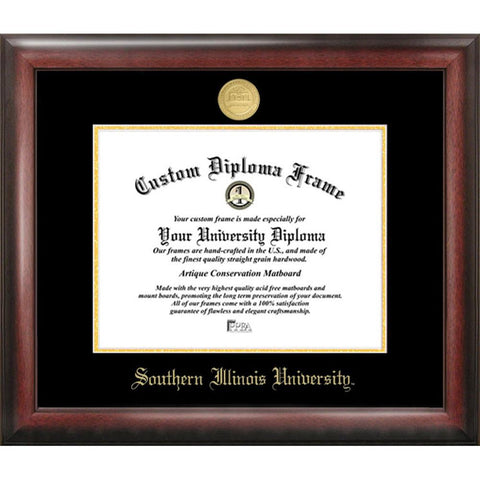 Southern Illinois University Gold Embossed Diploma Frame