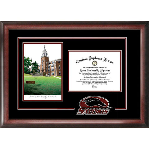 Southern Illinois University "spirit" Graduate Frame With Campus Image