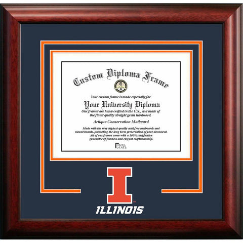 University Of Illinois "spirit" Diploma Frame