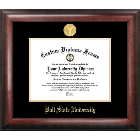 Ball State University Gold Embossed Diploma Frame