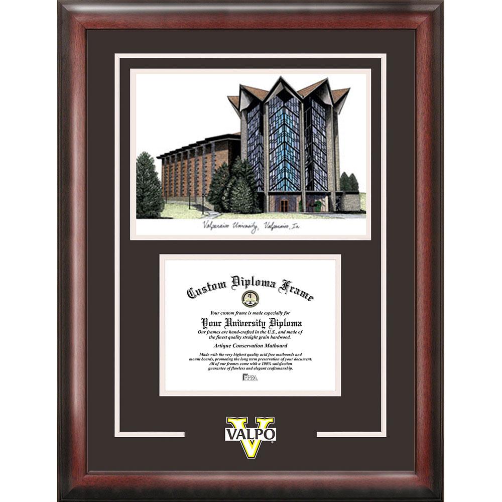 Valparaiso University "spirit" Graduate Frame With Campus Image