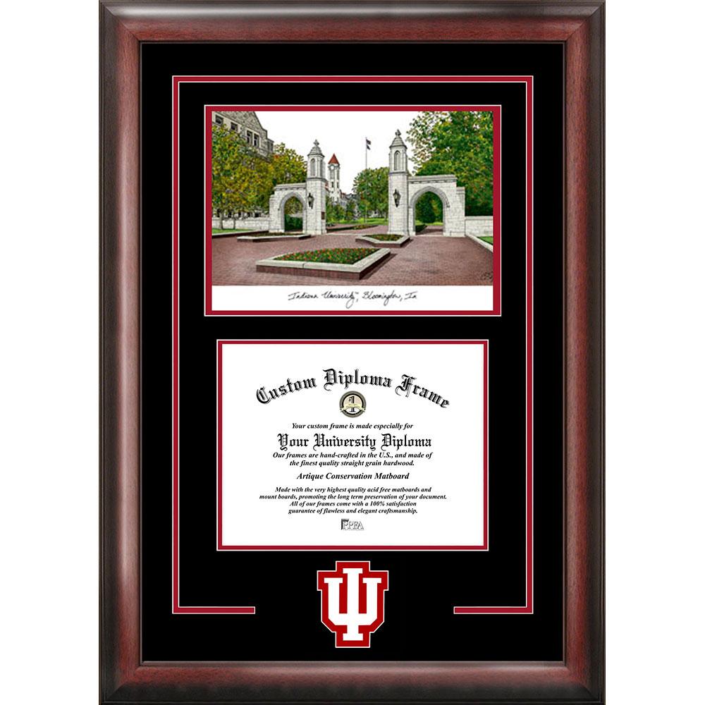 Indiana University, Bloomington "spirit" Graduate Frame With Campus Image