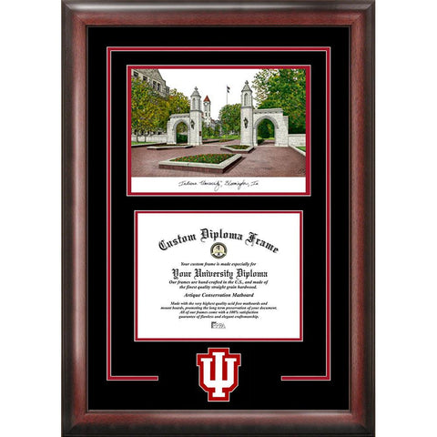 Indiana University, Bloomington "spirit" Graduate Frame With Campus Image