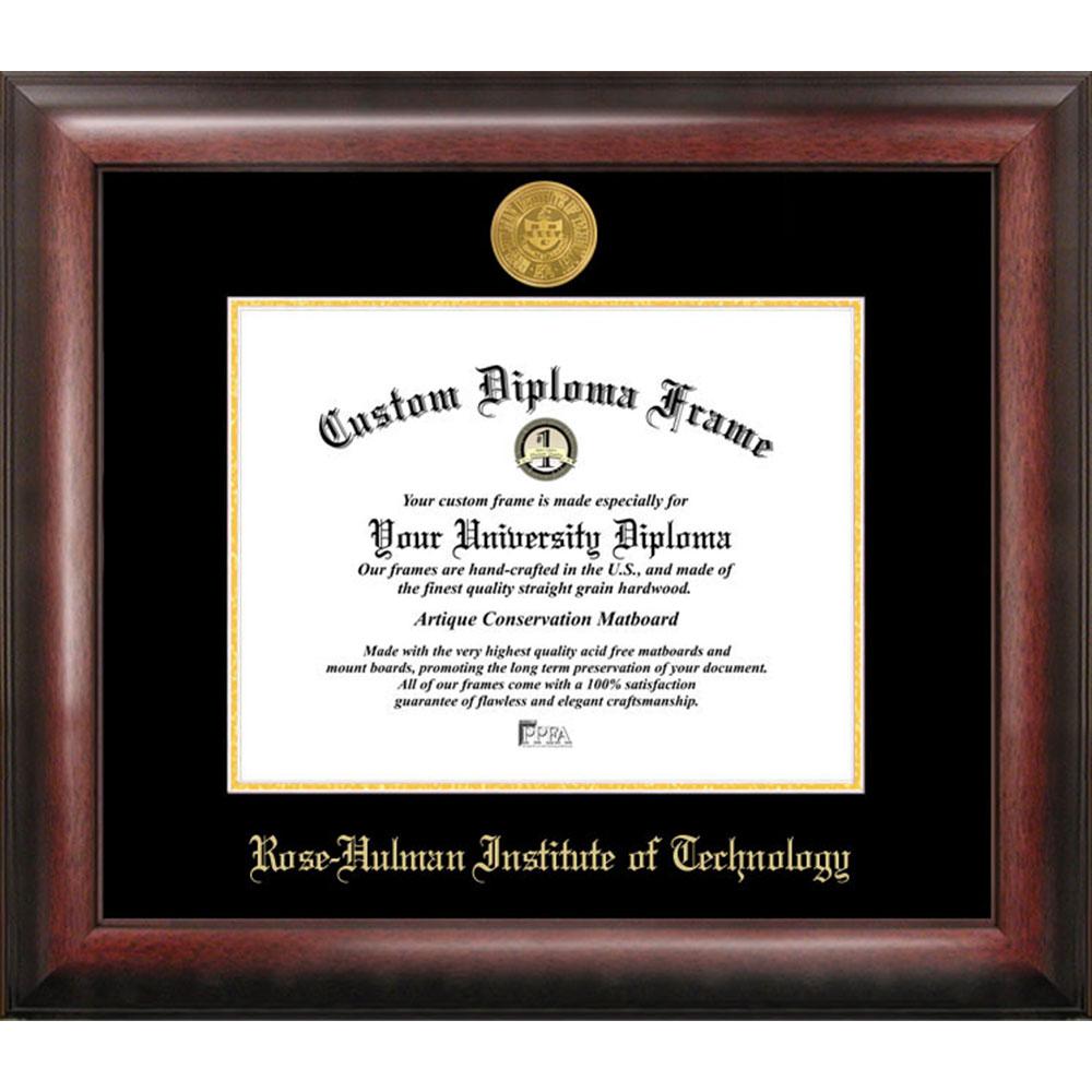 Rose Hulman Institute Of Technology Gold Embossed Diploma Frame