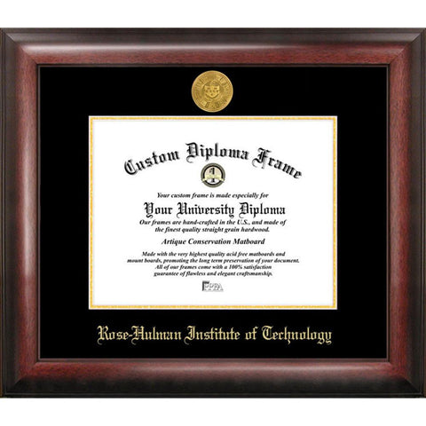 Rose Hulman Institute Of Technology Gold Embossed Diploma Frame