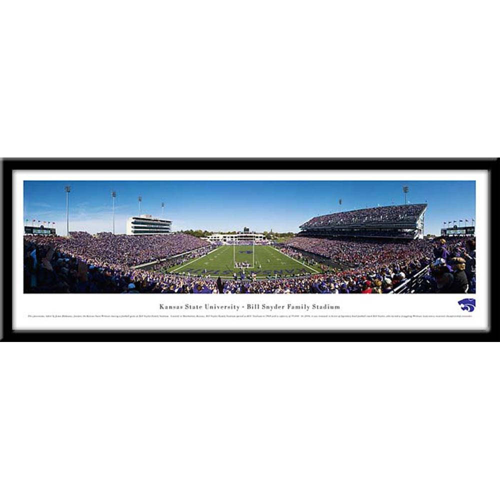 Kansas State University Bill Snyder Family Framed Panoramic Stadium Print