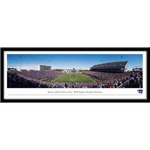 Kansas State University Bill Snyder Family Framed Panoramic Stadium Print