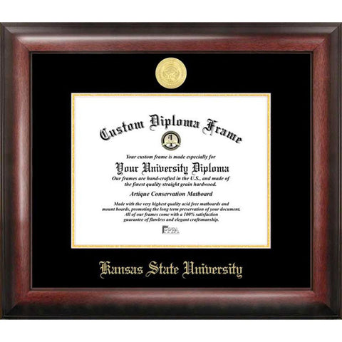 Kansas State University Gold Embossed Diploma Frame