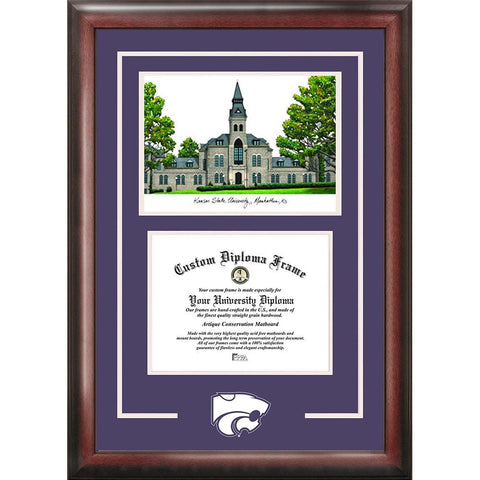 Kansas State University "spirit" Graduate Frame With Campus Image