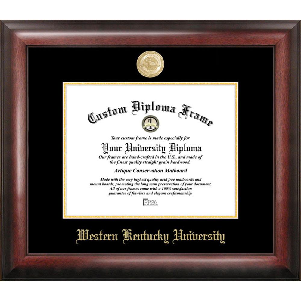 Western Kentucky University Gold Embossed Diploma Frame