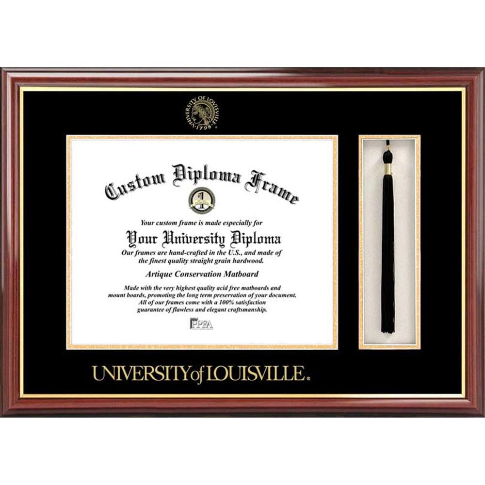 University Of Louisville Tassel Box And Diploma Frame