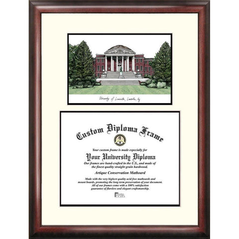 University Of Louisville "scholar" Diploma Frame