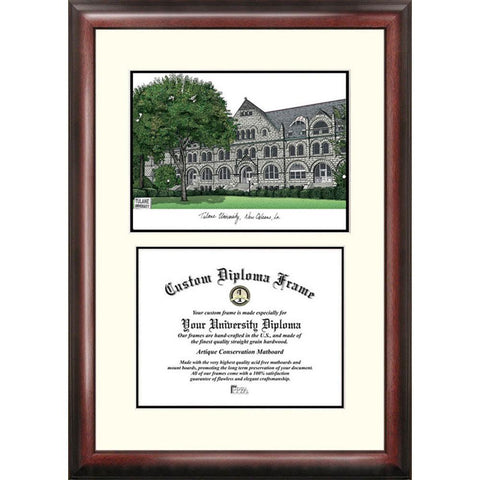 Tulane University "scholar" Diploma Frame