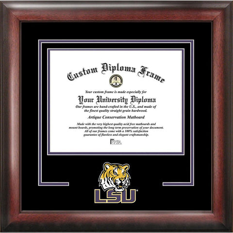 Louisianna State University "spirit" Diploma Frame