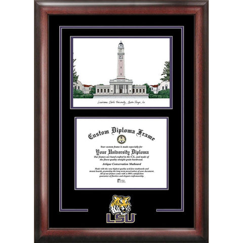 Louisiana State University "spirit" Graduate Frame With Campus Image