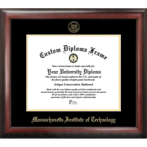 Massachusetts Institute Of Technology Gold Embossed Diploma Frame