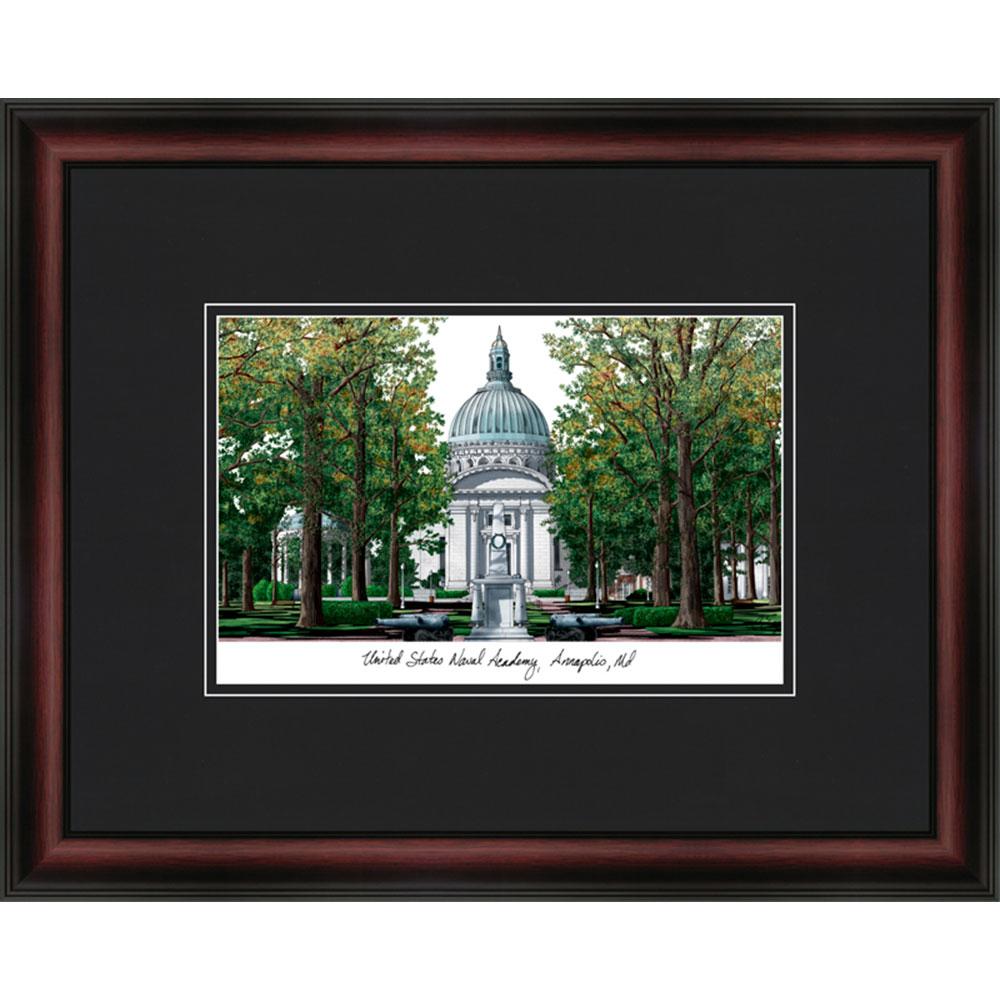 U.s. Naval Academy "academic" Framed Lithograph