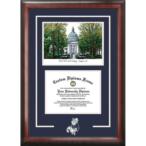 United States Naval Academy "spirit" Graduate Frame With Campus Image