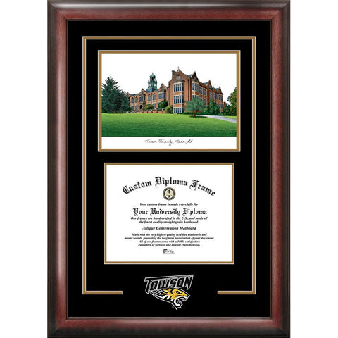 Towson University "spirit" Graduate Frame With Campus Image