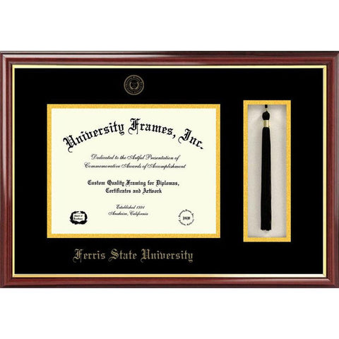 Ferris State Universitytassel Box And Diploma Frame