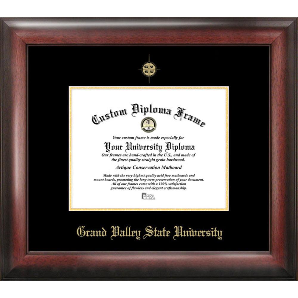 Grand Valley State University Gold Embossed Diploma Frame