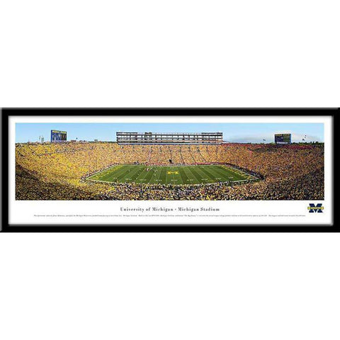 Michigan Wolverines Framed Panoramic Stadium Print