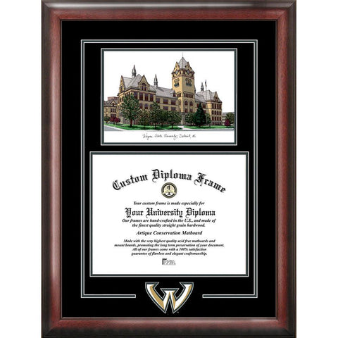 Wayne State University "spirit" Graduate Frame With Campus Image