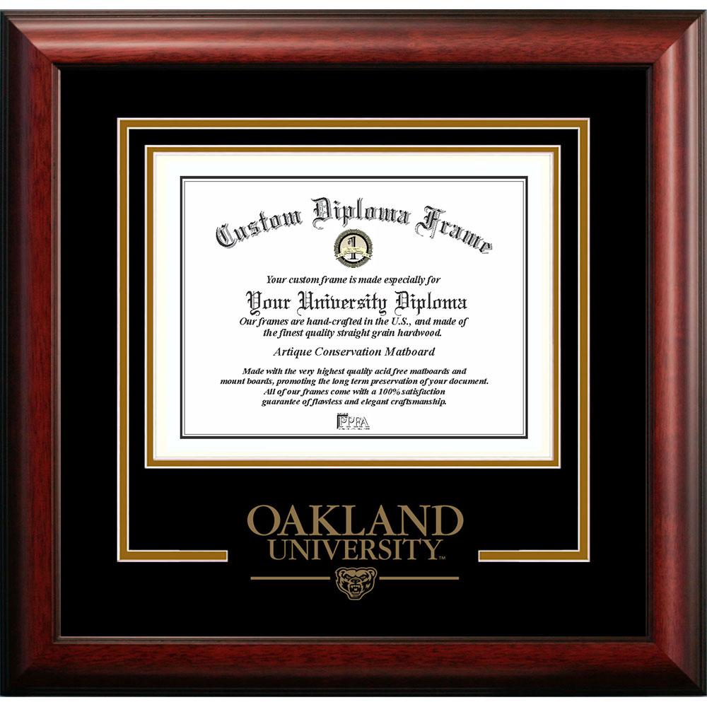 Oakland University "spirit" Diploma Frame