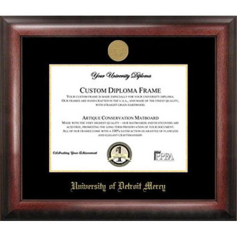 University Of Detroit, Mercy Gold Embossed Diploma Frame