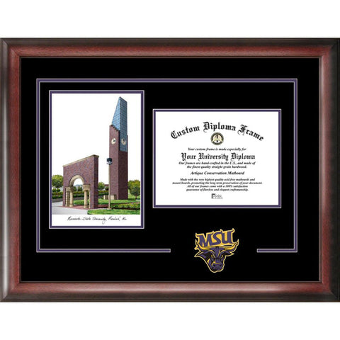 Minnesota State University Mankato "spirit" Graduate Frame With Campus Image